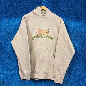Green Day Dookie Beige Rock Hoodie Size Extra Large